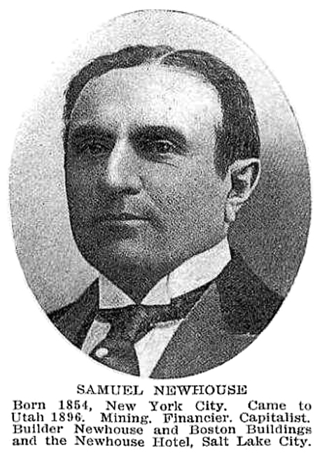 Portrait photo of Samuel Newhouse from an unknown newspaper clipping. 