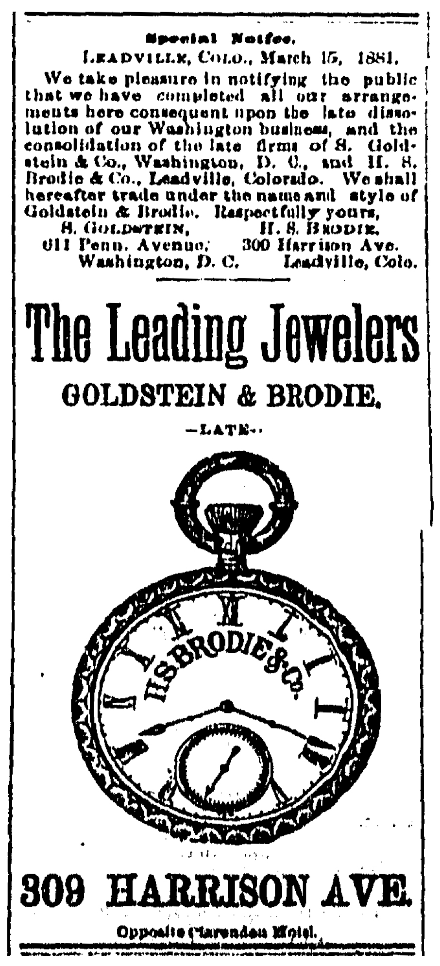 Leadville Democrat, March 23, 1881