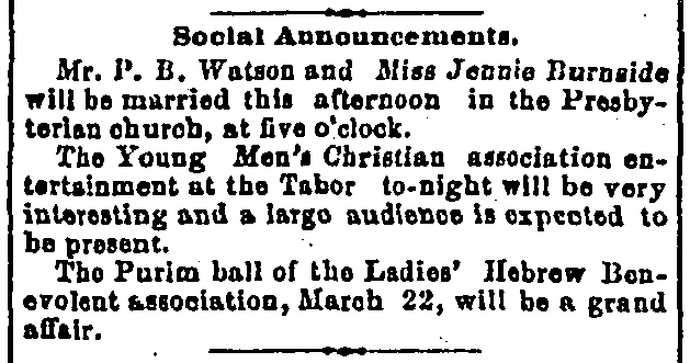 Leadville Daily Herald. Saturday, March 3, 1883.