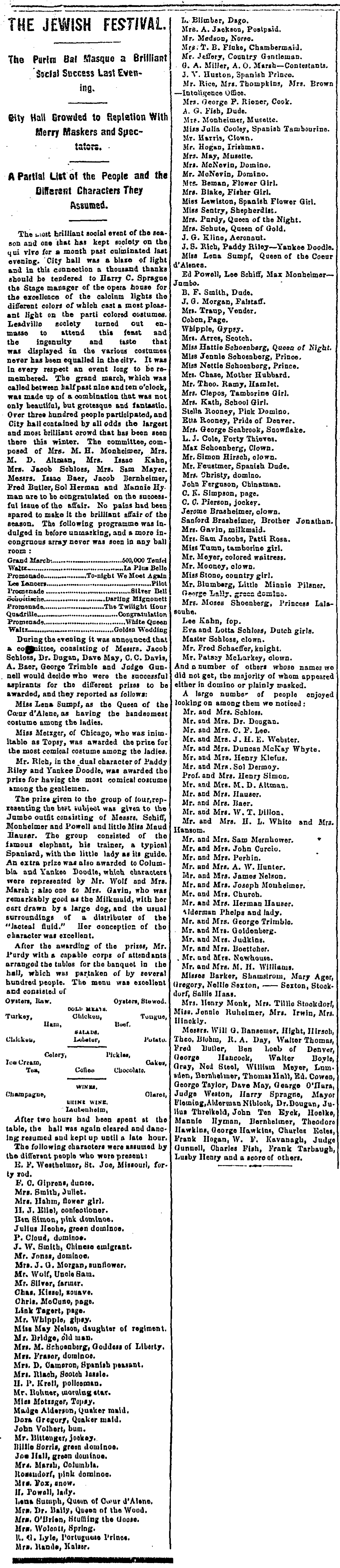 Leadville Daily Herald. Wednesday, March 12, 1884.