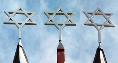 Exterior stars of David