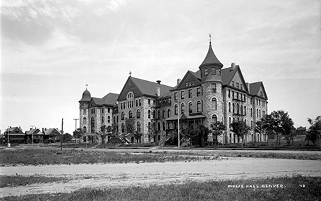 Wolfe Hall, located on the 1300 block of Clarkson Avenue in Denver.