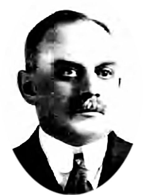 United States passport photograph of Dr. Max Ballin, circa 1920.