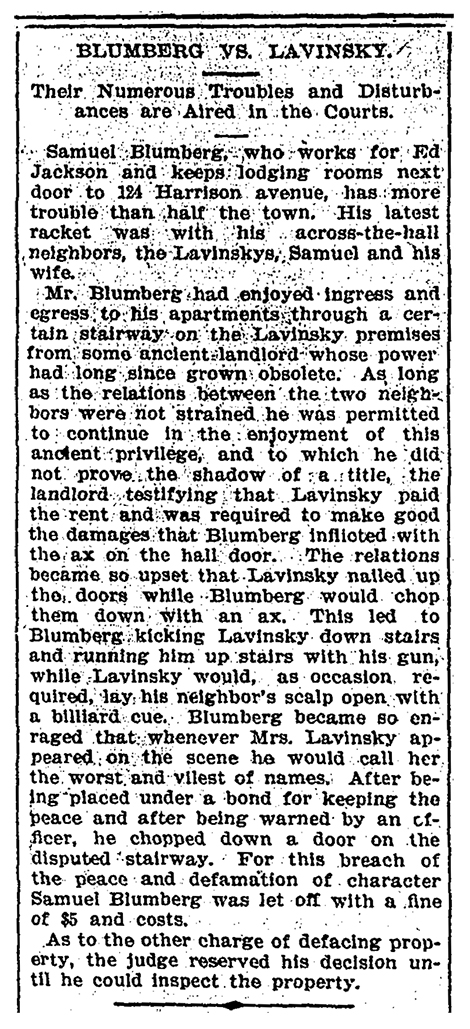 Blumberg Vs. Lavinsky article in The Herald Democrat.