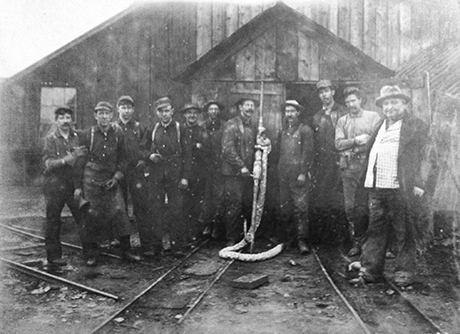 Reuben Fogel at the Ibex Mine in July of 1909.
