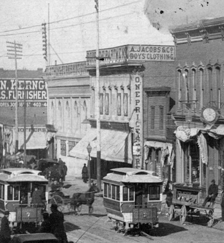 A. Jacobs & Co. at 364 Larimer Street in the heart of Denver’s bustling retail district during 1887.  