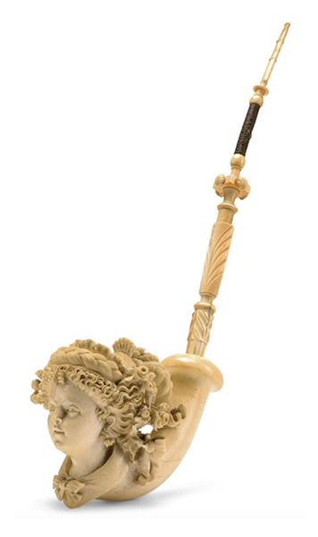 This Austrian Meerschaum pipe from 1880 would be an example of the types of pipes the Jacob’s specialized in.   