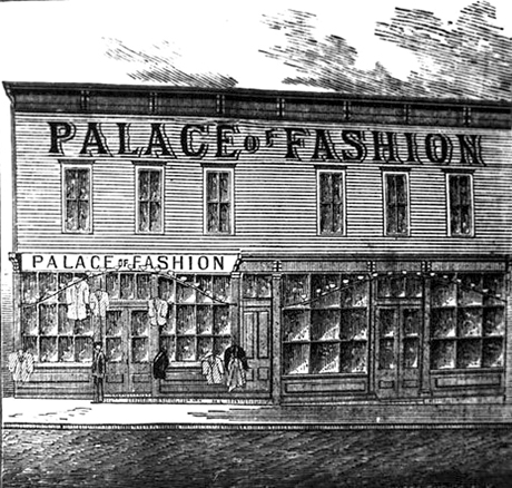 Isaac and his co-workers, as wells as managers Frankle and Butler, lived in apartments on the second story of this building in 1880. 