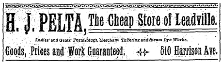 The first advertisement for Henry’s “Cheap Store” ran in The Herald Democrat on January 16, 1894.