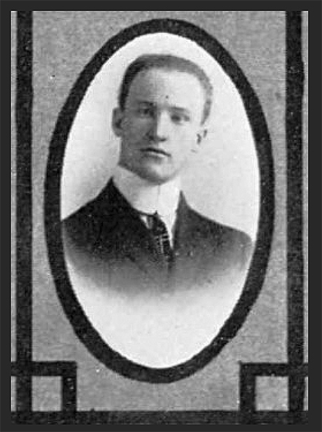 Ralph Waldo Pelta as pictured in his high school yearbook, 1913. 