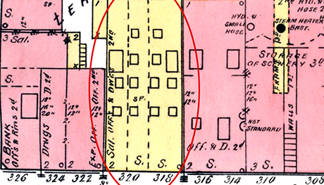 Sanborn fire insurance map.