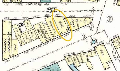 Henry lived above the saloon at 148 East Chestnut Street during his first year in Leadville.