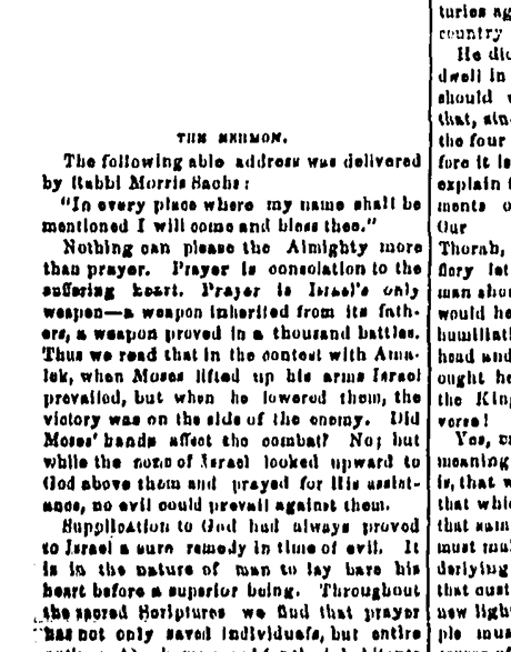 Full report of the dedication activities of the new temple in the next day’s paper on September 20, 1884. 