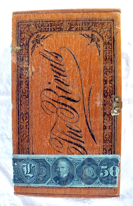 A cigar box sold at the Wolf & Schayer store.