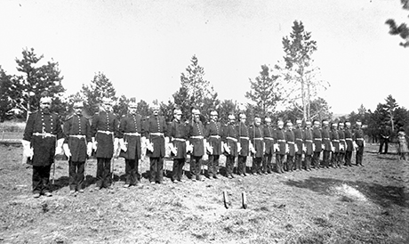 Henry may be pictured in this photo of Leadville Knights of Pythias officers taken in the 1880s.